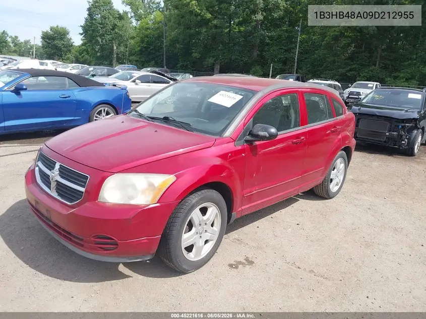 2009 Dodge Caliber Sxt VIN: 1B3HB48A09D212955 Lot: 45221616