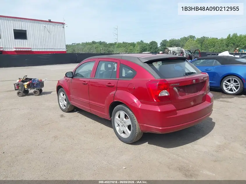 2009 Dodge Caliber Sxt VIN: 1B3HB48A09D212955 Lot: 45221616