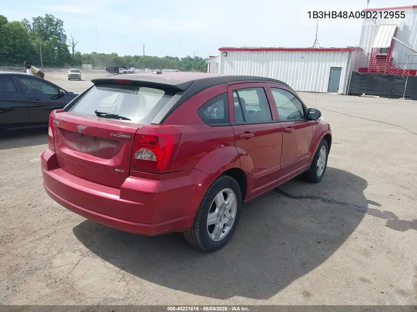 2009 Dodge Caliber Sxt VIN: 1B3HB48A09D212955 Lot: 45221616