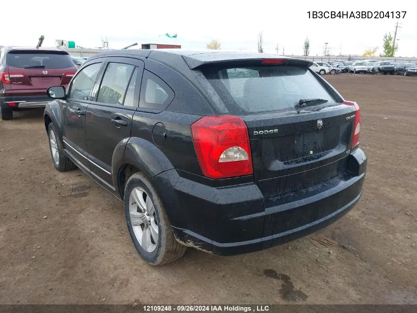 1B3CB4HA3BD204137 2011 Dodge Caliber Sxt