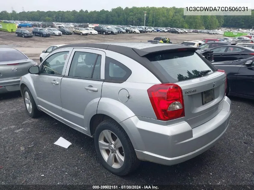 1C3CDWDA7CD506031 2012 Dodge Caliber Sxt