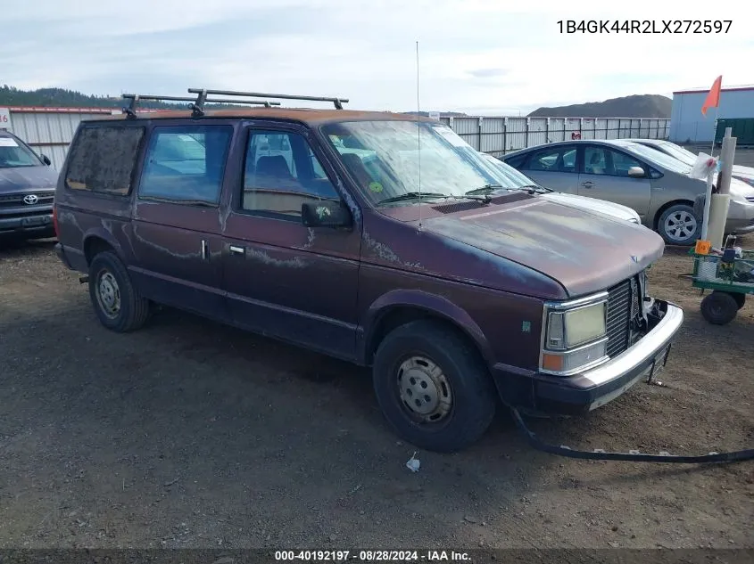 1990 Dodge Grand Caravan Se VIN: 1B4GK44R2LX272597 Lot: 40192197