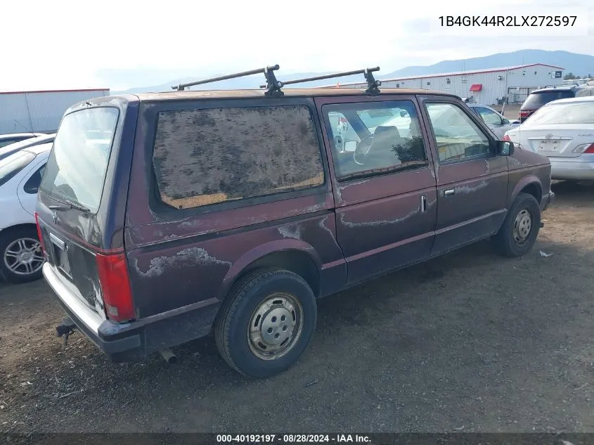 1990 Dodge Grand Caravan Se VIN: 1B4GK44R2LX272597 Lot: 40192197