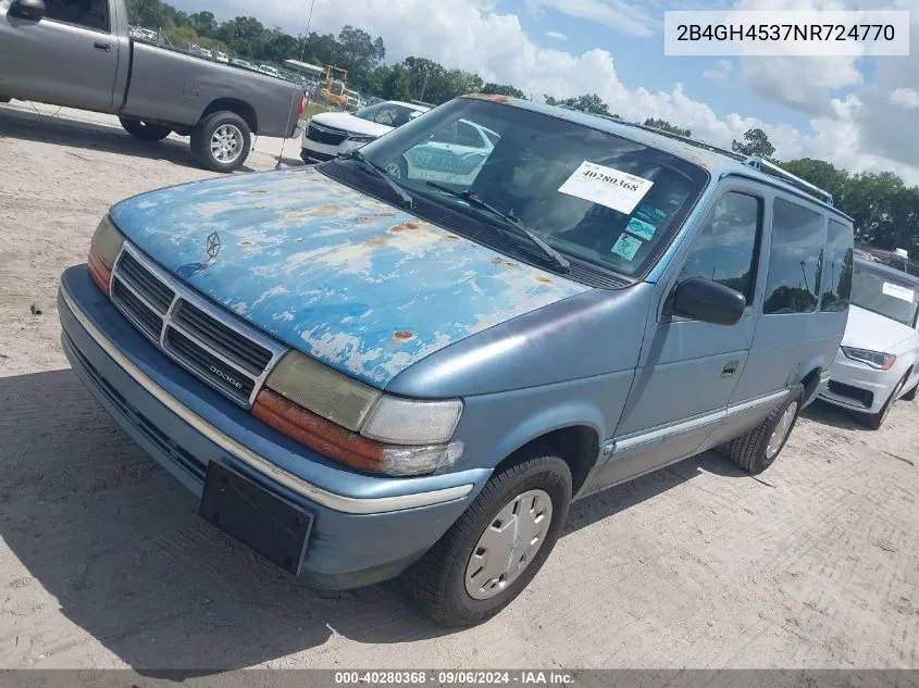 2B4GH4537NR724770 1992 Dodge Caravan Se