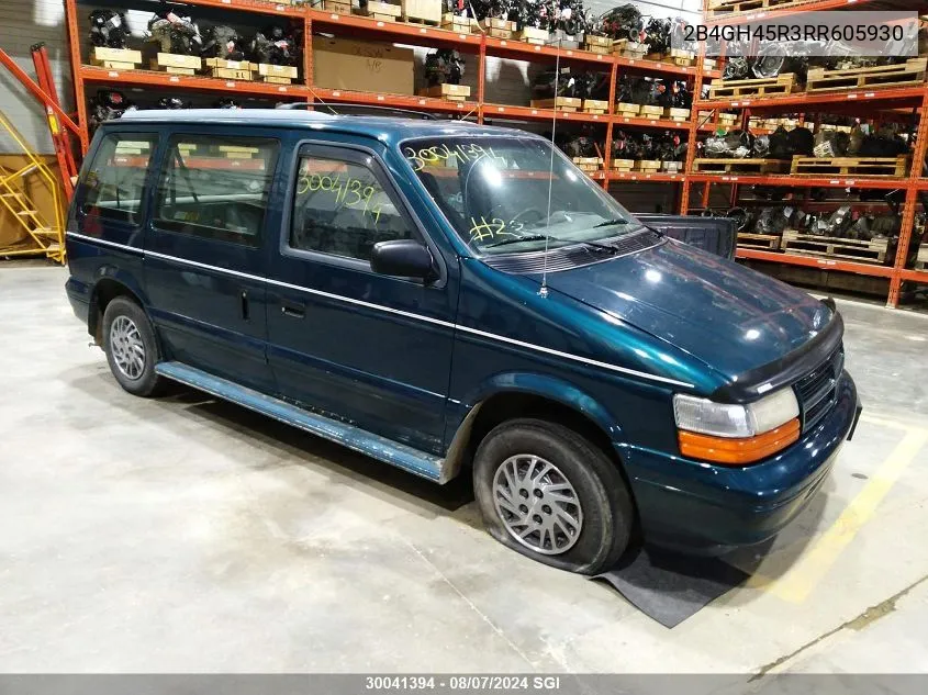 2B4GH45R3RR605930 1994 Dodge Caravan Se