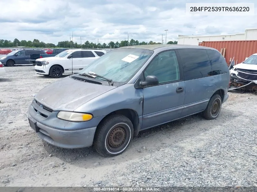 1996 Dodge Caravan VIN: 2B4FP2539TR636220 Lot: 40194014