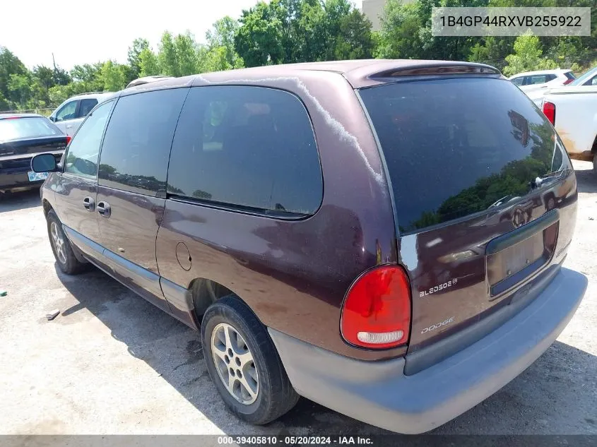 1997 Dodge Grand Caravan Se VIN: 1B4GP44RXVB255922 Lot: 39405810