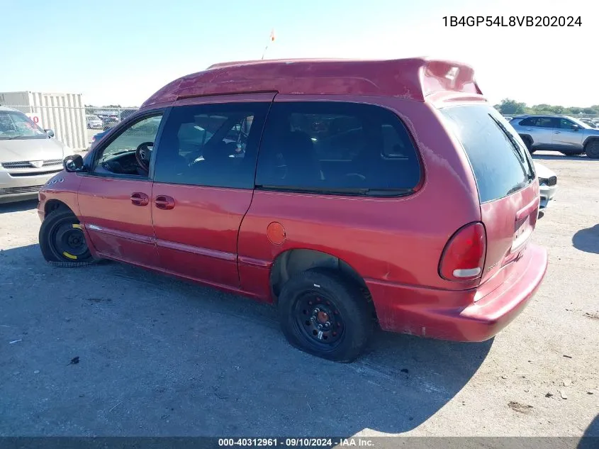 1997 Dodge Grand Caravan Es/Le VIN: 1B4GP54L8VB202024 Lot: 40312961