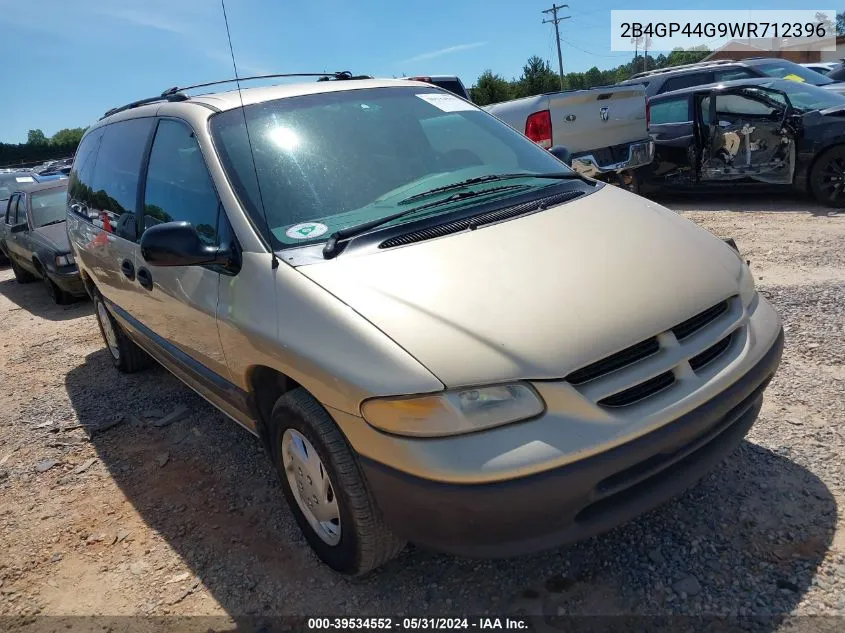 1998 Dodge Grand Caravan Se/Sport VIN: 2B4GP44G9WR712396 Lot: 39534552