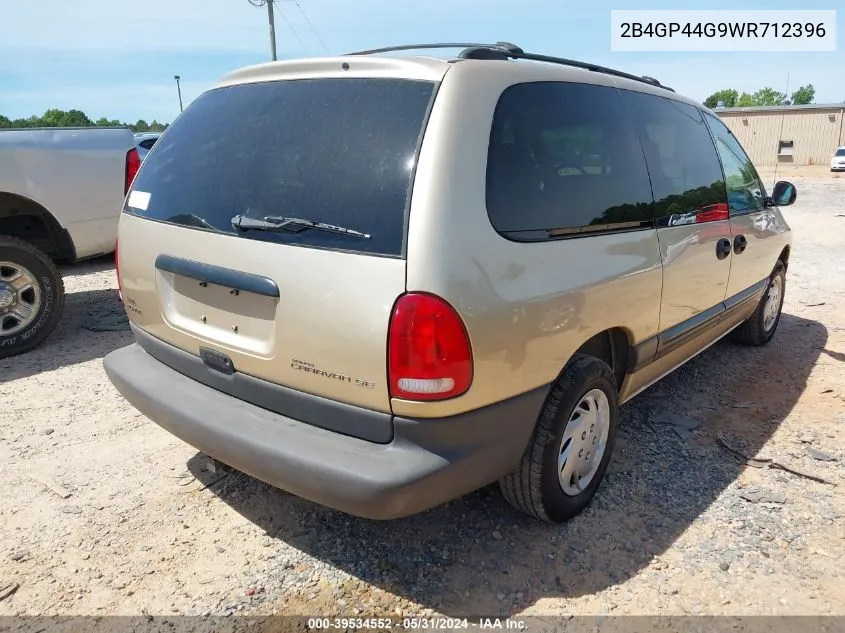 1998 Dodge Grand Caravan Se/Sport VIN: 2B4GP44G9WR712396 Lot: 39534552