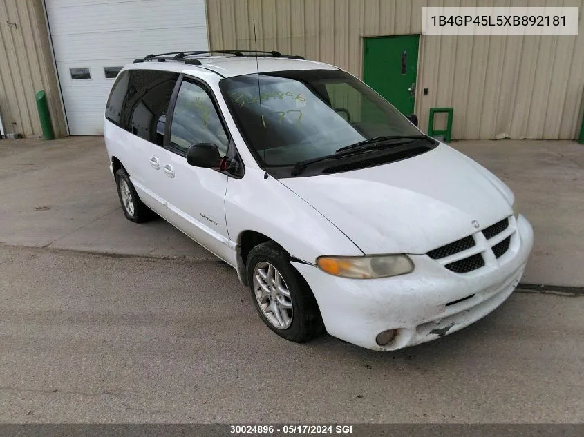 1B4GP45L5XB892181 1999 Dodge Caravan Se/Sport