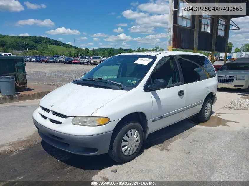 1999 Dodge Caravan VIN: 2B4GP25G4XR439565 Lot: 39540506