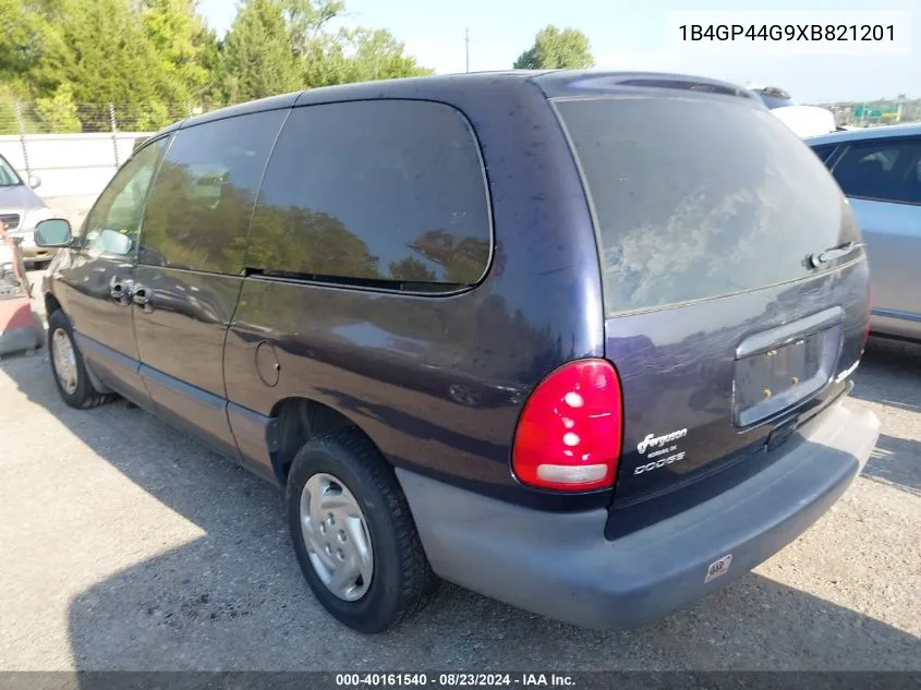 1999 Dodge Grand Caravan Se VIN: 1B4GP44G9XB821201 Lot: 40161540