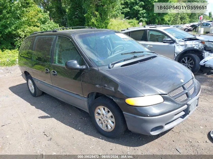 2000 Dodge Grand Caravan VIN: 1B4GP54G1YB559651 Lot: 40251476