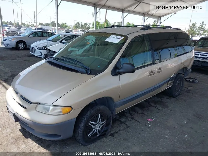 2000 Dodge Grand Caravan Se VIN: 1B4GP44R9YB810010 Lot: 39568085