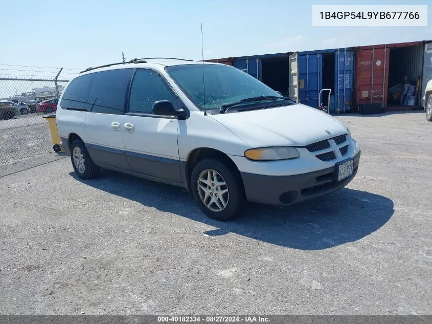 2000 Dodge Grand Caravan Le VIN: 1B4GP54L9YB677766 Lot: 40182334