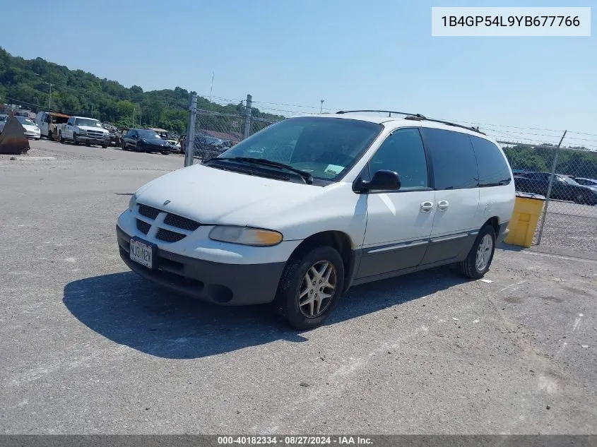 2000 Dodge Grand Caravan Le VIN: 1B4GP54L9YB677766 Lot: 40182334