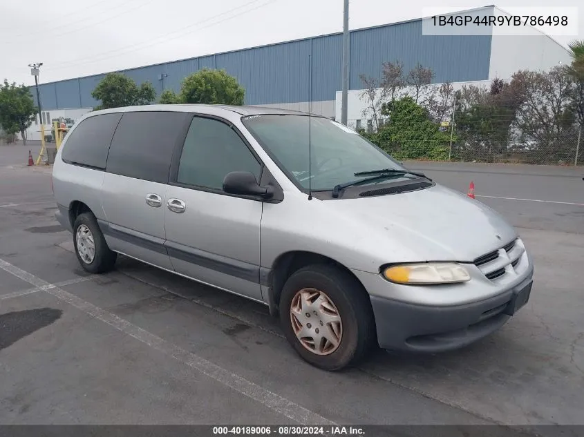 2000 Dodge Grand Caravan Se VIN: 1B4GP44R9YB786498 Lot: 40189006