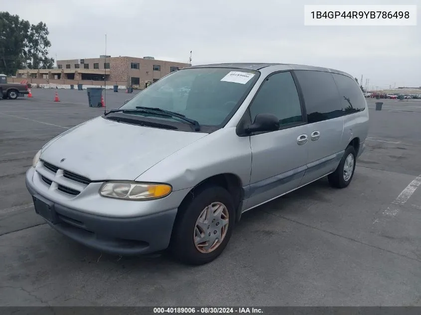 2000 Dodge Grand Caravan Se VIN: 1B4GP44R9YB786498 Lot: 40189006