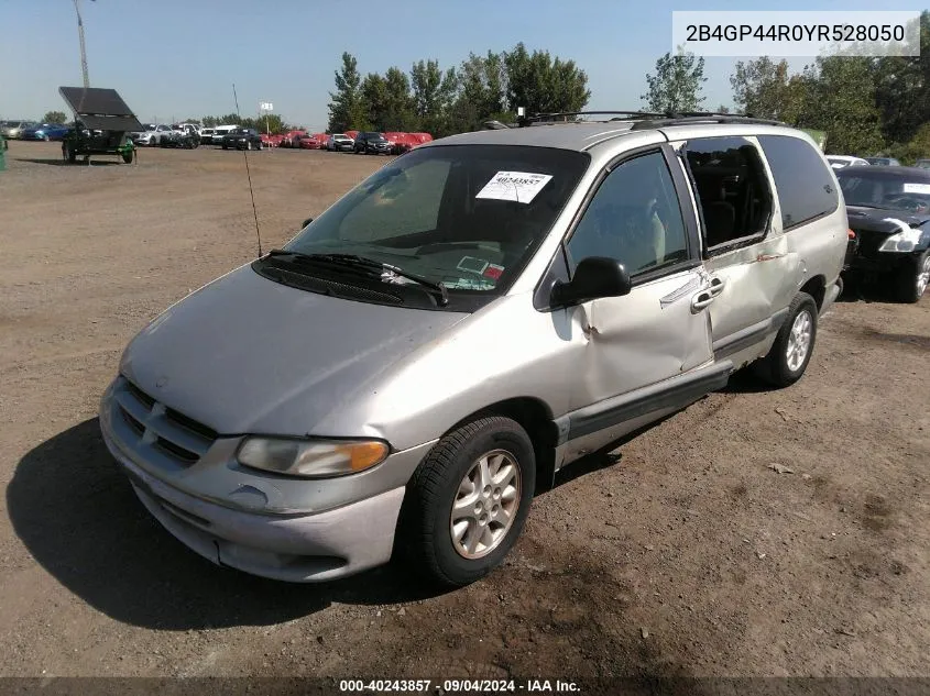 2000 Dodge Grand Caravan VIN: 2B4GP44R0YR528050 Lot: 40243857