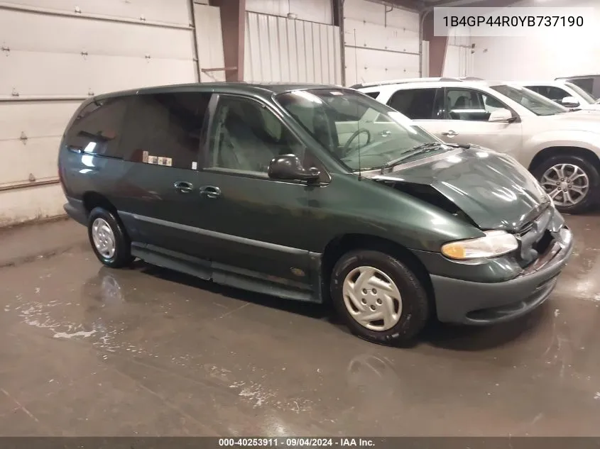 2000 Dodge Grand Caravan Se VIN: 1B4GP44R0YB737190 Lot: 40253911