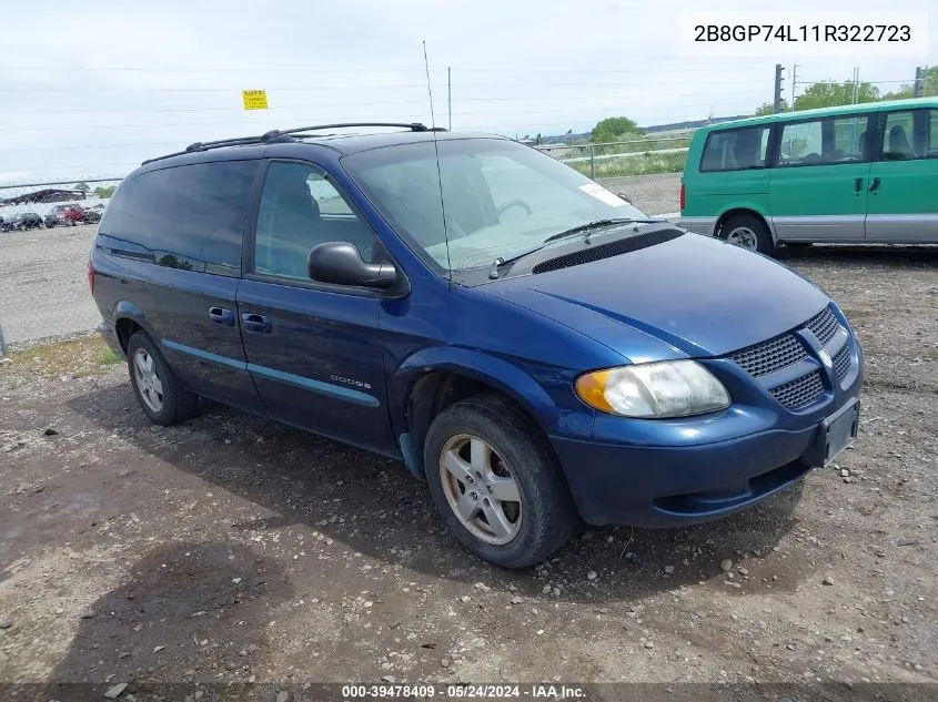 2B8GP74L11R322723 2001 Dodge Grand Caravan Ex