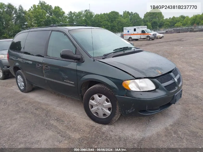 1B4GP24381B237770 2001 Dodge Grand Caravan Se