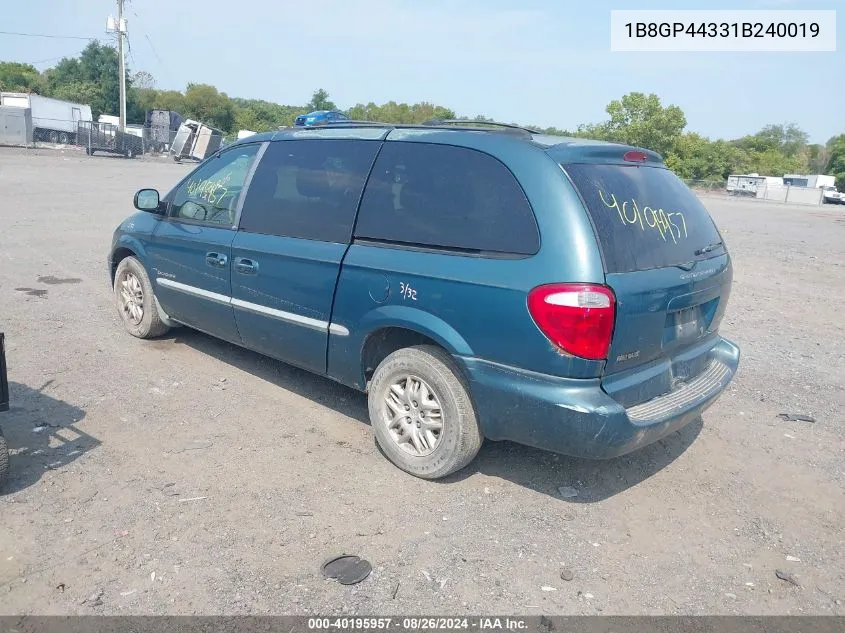 1B8GP44331B240019 2001 Dodge Grand Caravan Sport