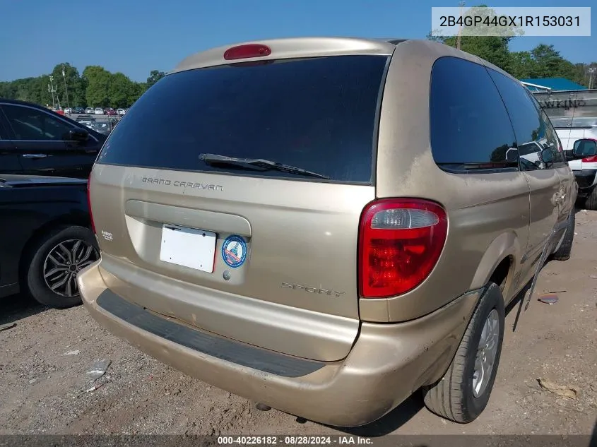 2B4GP44GX1R153031 2001 Dodge Grand Caravan Sport