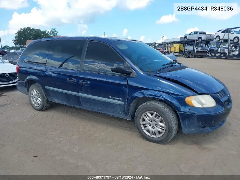 2001 Dodge Grand Caravan Sport VIN: 2B8GP44341R348036 Lot: 40371797