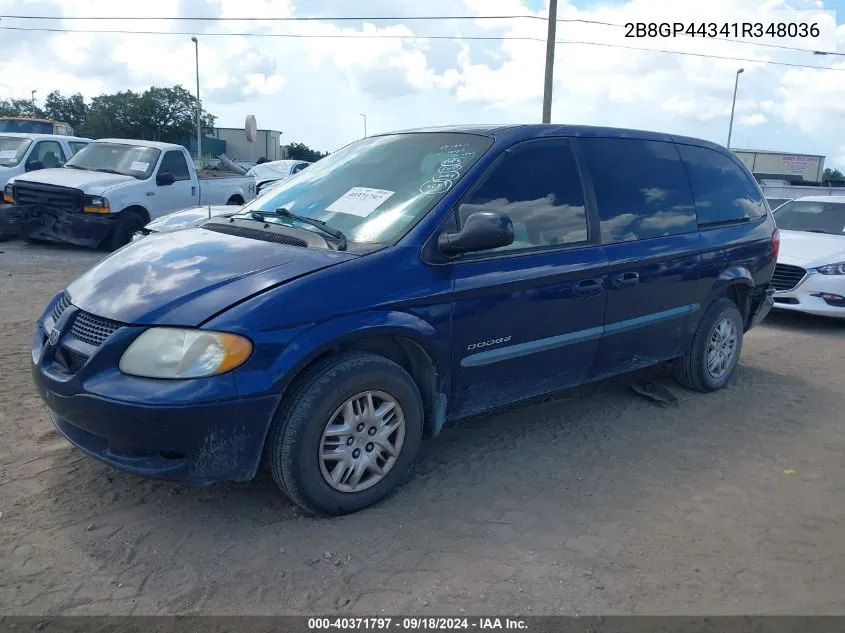 2001 Dodge Grand Caravan Sport VIN: 2B8GP44341R348036 Lot: 40371797