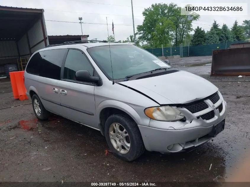 2002 Dodge Grand Caravan Sport VIN: 1B4GP44332B634686 Lot: 39397749