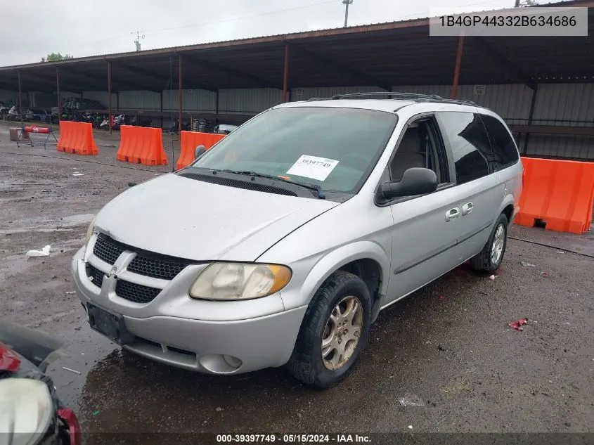 2002 Dodge Grand Caravan Sport VIN: 1B4GP44332B634686 Lot: 39397749