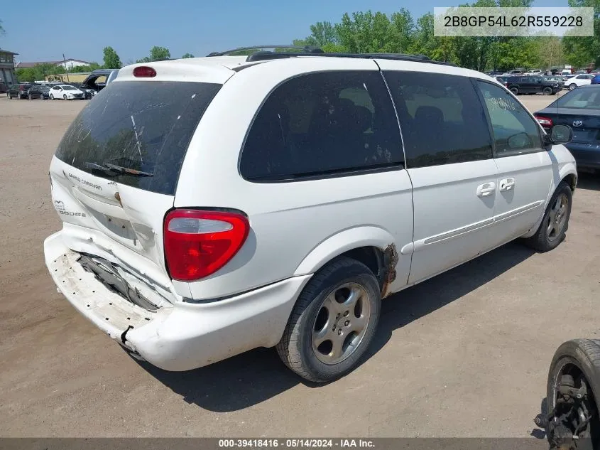 2002 Dodge Grand Caravan Es VIN: 2B8GP54L62R559228 Lot: 39418416