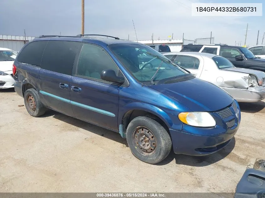 2002 Dodge Grand Caravan Sport VIN: 1B4GP44332B680731 Lot: 39436876