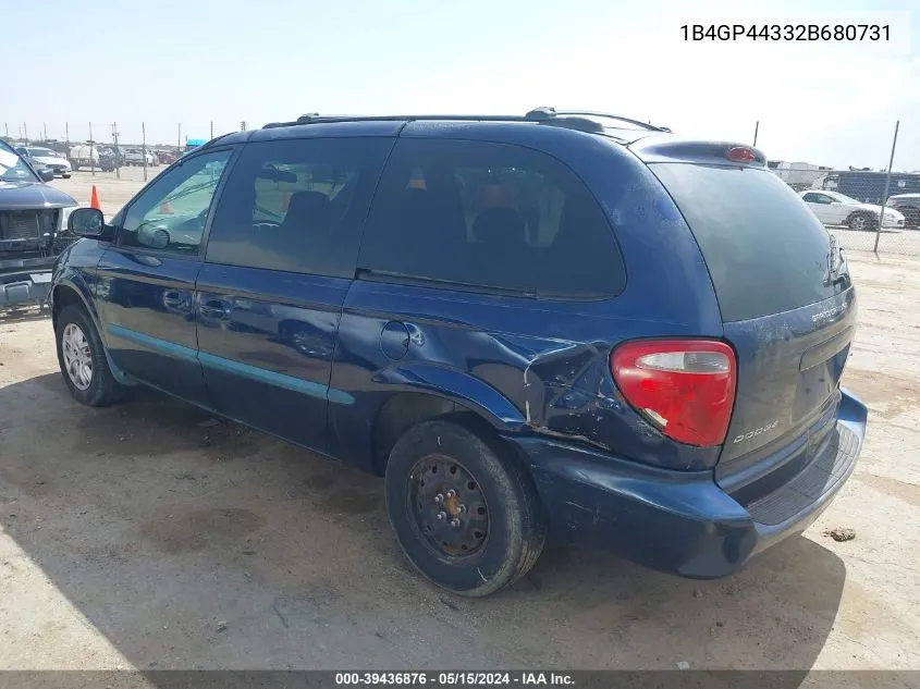 1B4GP44332B680731 2002 Dodge Grand Caravan Sport