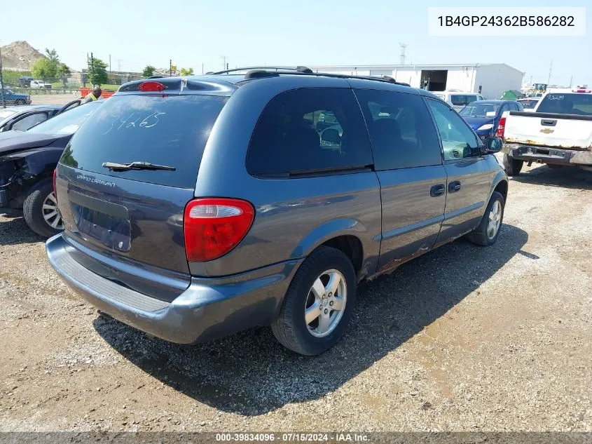 2002 Dodge Caravan Se VIN: 1B4GP24362B586282 Lot: 39834096