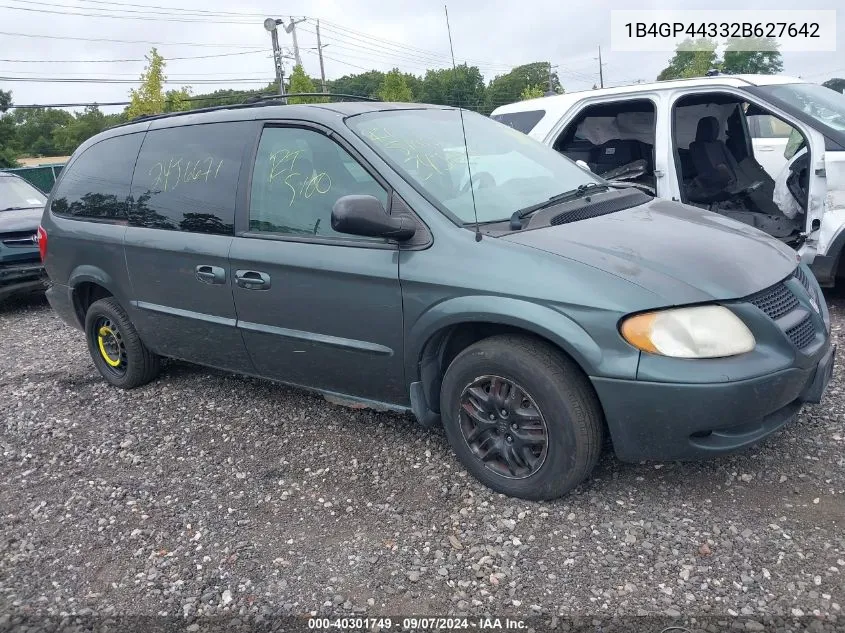 2002 Dodge Grand Caravan Sport VIN: 1B4GP44332B627642 Lot: 40301749