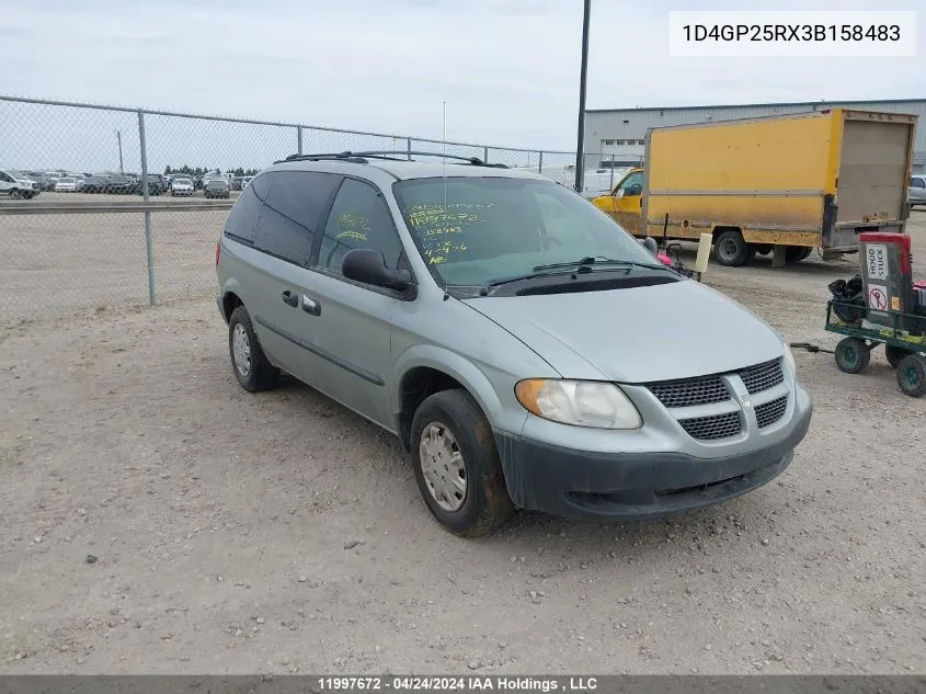 1D4GP25RX3B158483 2003 Dodge Caravan