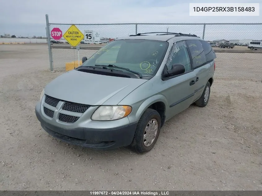 1D4GP25RX3B158483 2003 Dodge Caravan