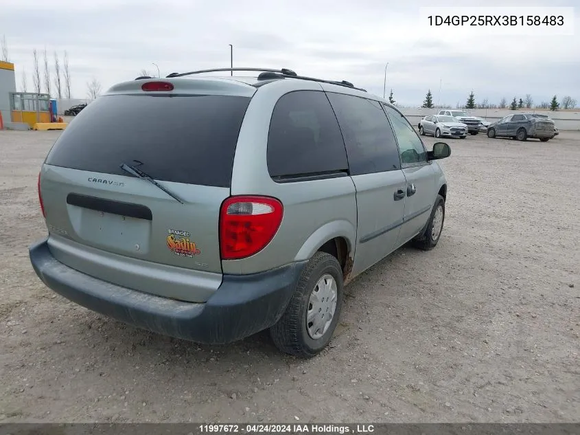 1D4GP25RX3B158483 2003 Dodge Caravan