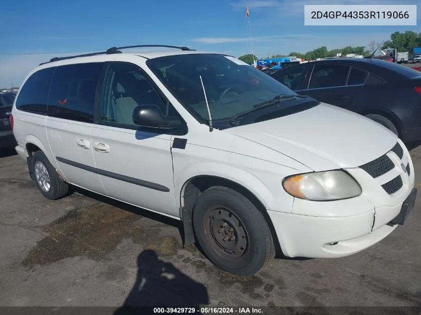 2003 Dodge Grand Caravan Sport VIN: 2D4GP44353R119066 Lot: 39429729