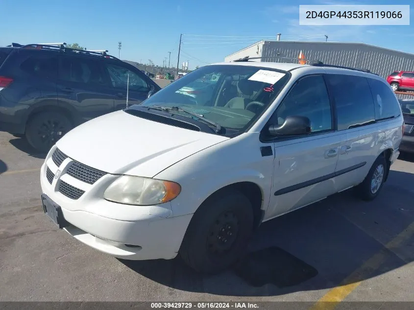 2D4GP44353R119066 2003 Dodge Grand Caravan Sport