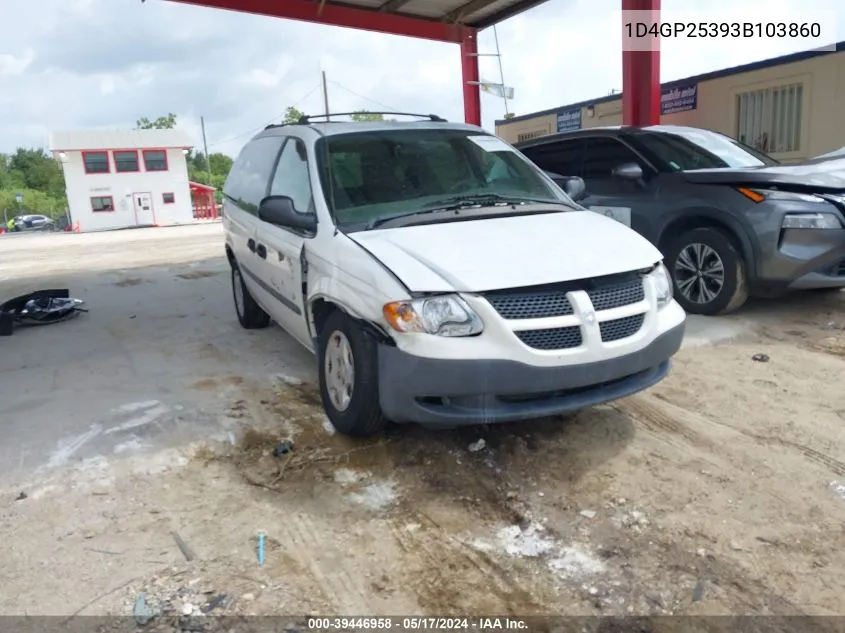 1D4GP25393B103860 2003 Dodge Caravan Se