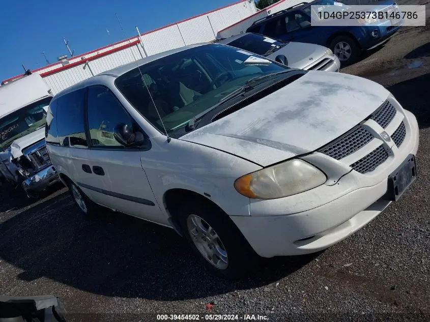 2003 Dodge Caravan Se VIN: 1D4GP25373B146786 Lot: 39454502