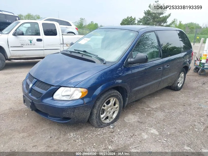 1D4GP25333B193359 2003 Dodge Caravan Se