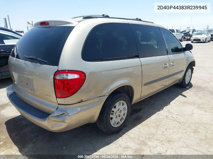 2D4GP44383R239945 2003 Dodge Grand Caravan Sport