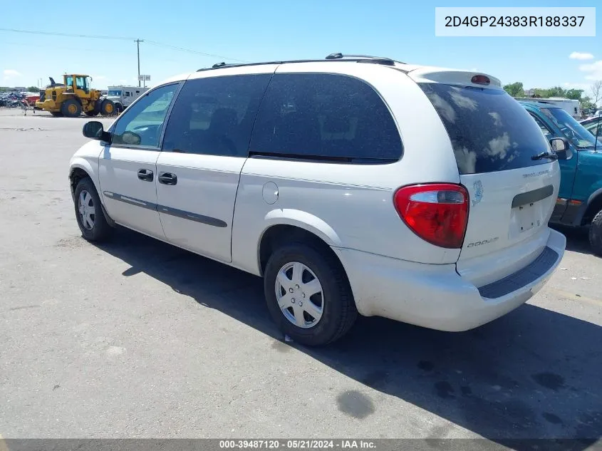 2D4GP24383R188337 2003 Dodge Grand Caravan Se