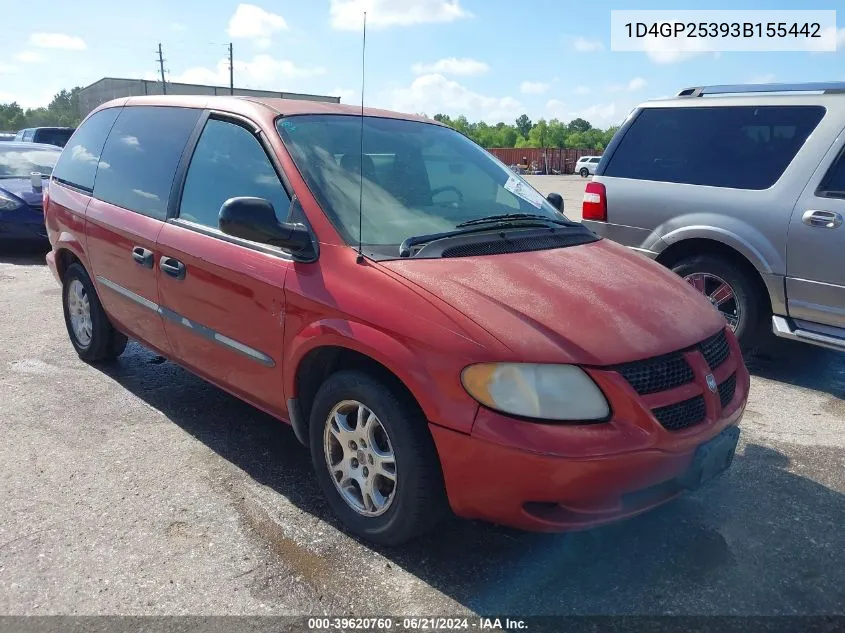 1D4GP25393B155442 2003 Dodge Caravan Se