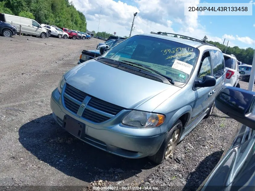 2003 Dodge Grand Caravan Sport VIN: 2D4GP44L43R133458 Lot: 39689072